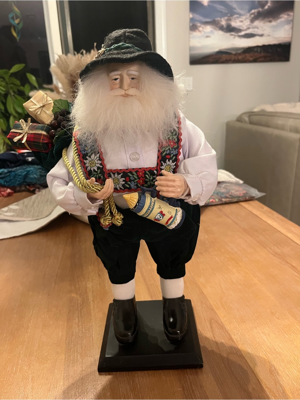 St Nicholas Square Spirit of Santa Collection German Santa with Beer Stein